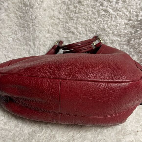 Cole Haan Red Leather Hobo Bag - Picture 6 of 13